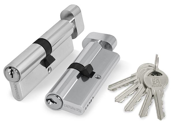 Цилиндровый Fuaro (Фуаро) механизм (100 ZM/90) 1000ZMKnob90(40+10+40) CP хром 5Key с вертушкой https://www.tlock.ru/photo_bank/37071_01.jpg